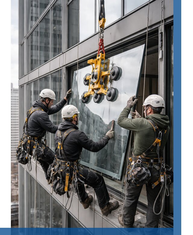 Фасадное остекление зданий под ключ в Камышине от 10276 р. | ВЫСОТНИК-Кмш