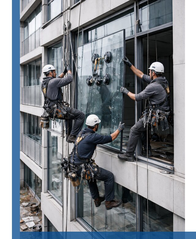 Фасадное остекление и монтаж витражей зданий в Камышине под ключ