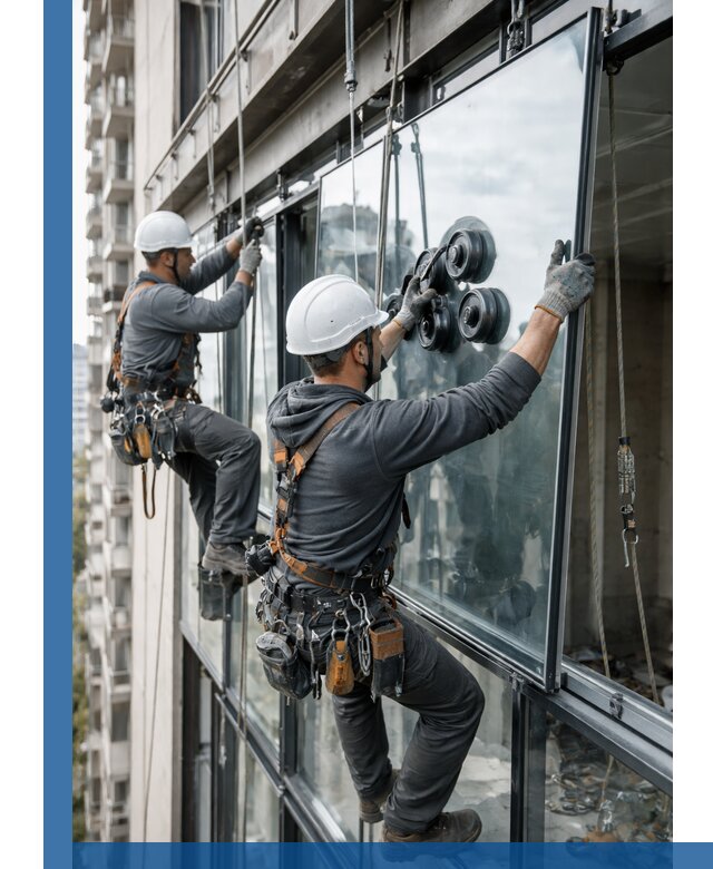 Витражное остекление фасадов и лоджий в Камышине под ключ