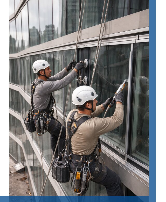 Радиусное остекление фасада в Камышине от 12331 р. | ВЫСОТНИК-Кмш