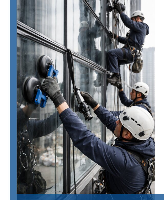 Радиусное остекление фасадов под ключ в Камышине с гарантиями