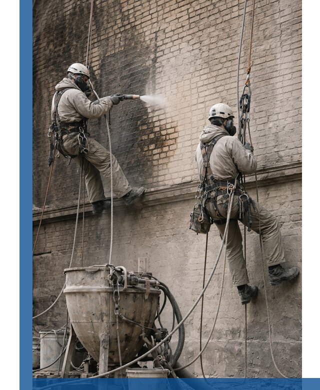 Пескоструйная очистка фасадов в Камышине профессионально