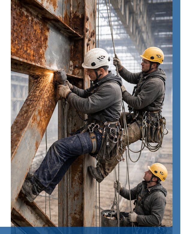 Зачистка металла от ржавчины в Камышине от 360 р. | ВЫСОТНИК-Кмш