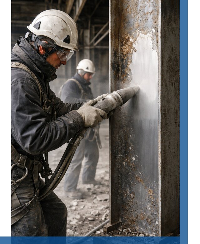 Удаление старой краски с металла в Камышине от 462 р. | ВЫСОТНИК-Кмш