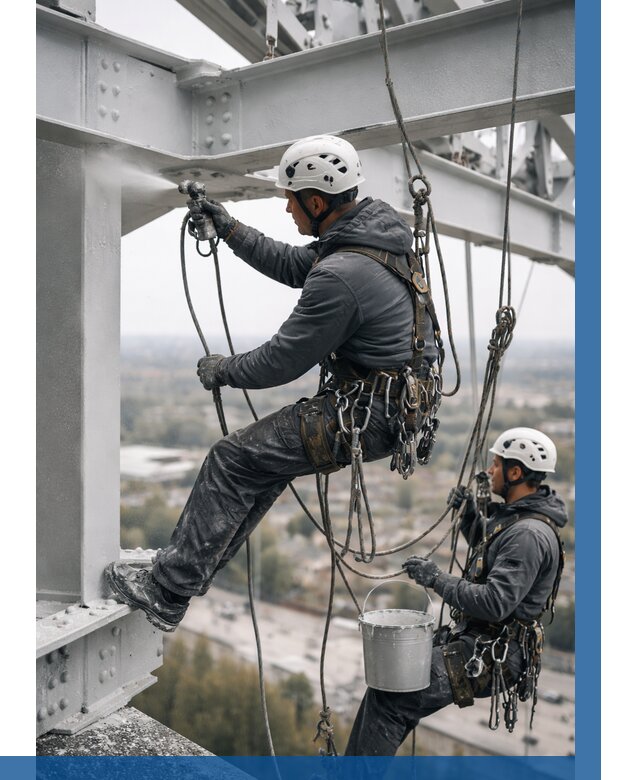 Покраска металлоконструкций на высоте в Камышине 360 р |ВЫСОТНИК-Кмш