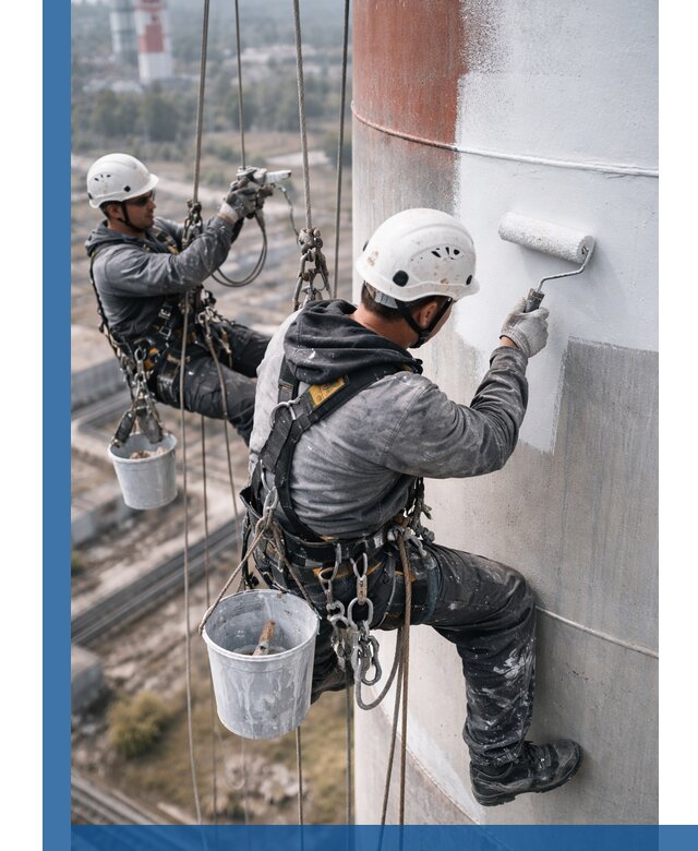 Покраска дымовых труб в Камышине: антикоррозийная защита и восстановление