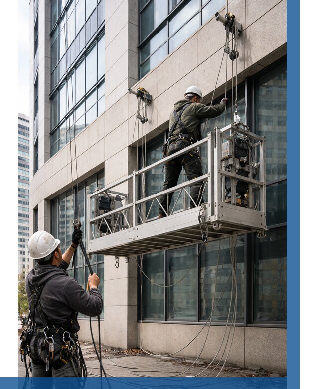 Монтаж и подъем фасадной люльки в Камышине от 12331 р. | ВЫСОТНИК-Кмш