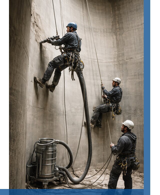 Зачистка силосов в Камышине от 4624 р. Договор и смета ВЫСОТНИК-Кмш