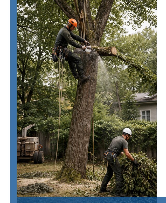 Кронирование деревьев в Камышине, безопасная высотная обрезка