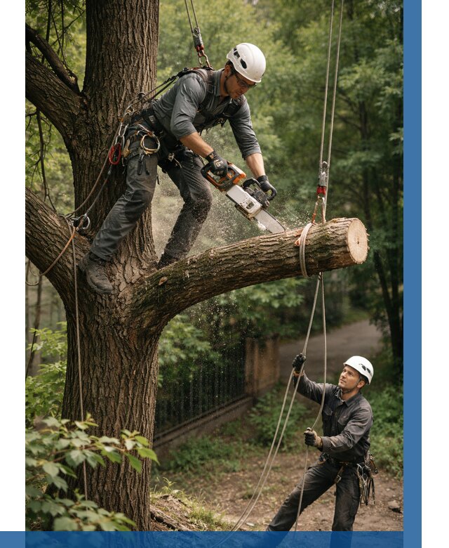Спил деревьев альпинистами в Камышине от 8221 р. | ВЫСОТНИК-Кмш