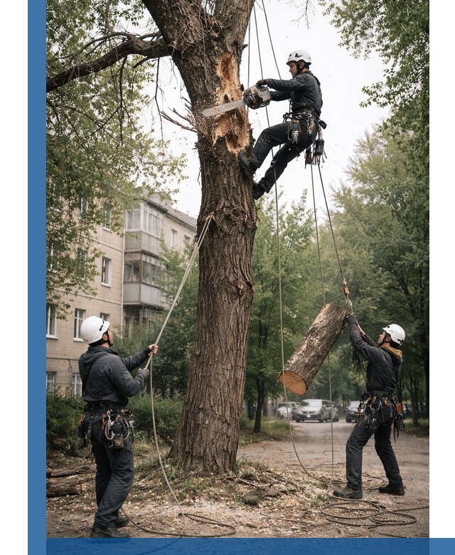 Срочное удаление аварийных деревьев в Камышине с гарантией безопасности