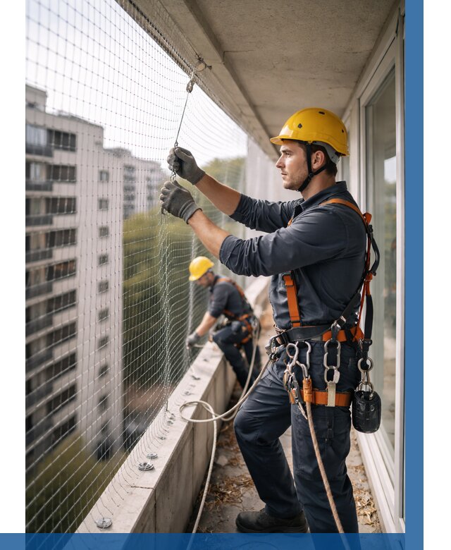 Монтаж сетки от птиц в Камышине от 4624 р. | ВЫСОТНИК-Кмш